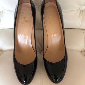 Black Louboutin - New simple 120 patent